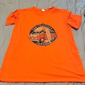 Bright orange t shirt